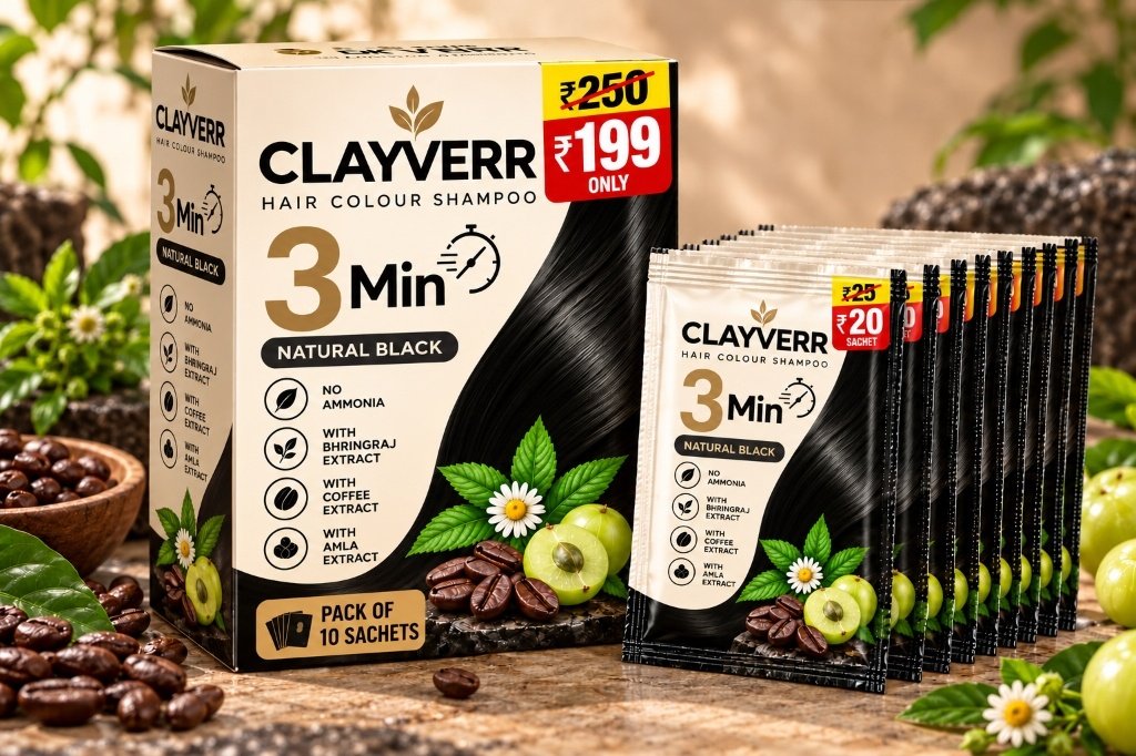 Clayverr Hair Colour Shampoo Showcase